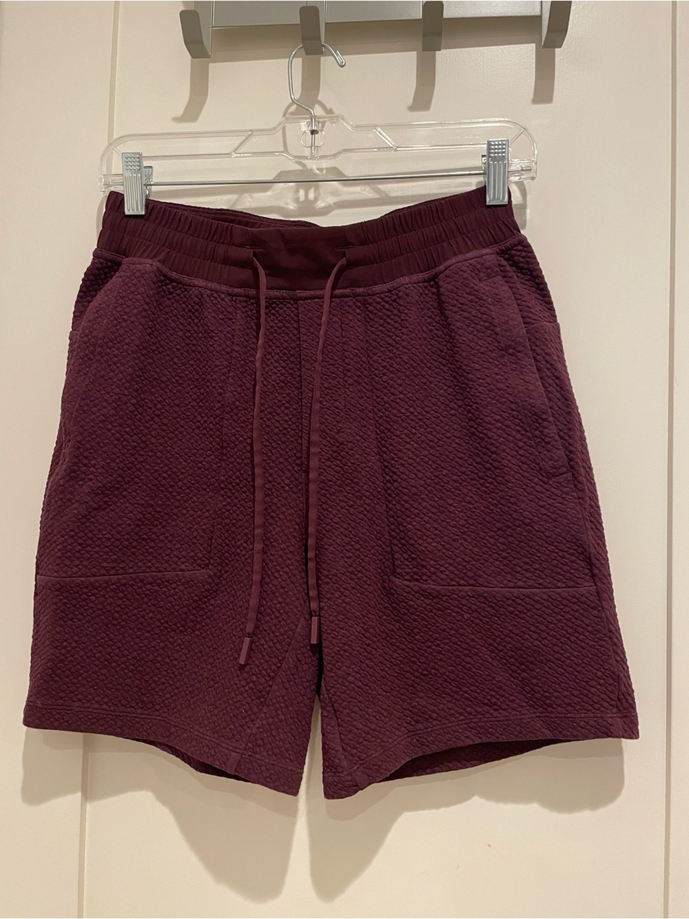 Men's Lululemon At Ease Shorts - Deep Burgundy